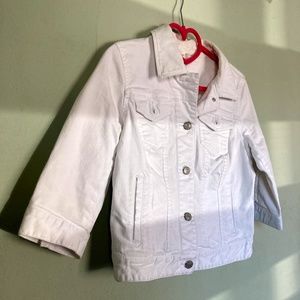 Ann Taylor LOFT white denim jacket size 4!